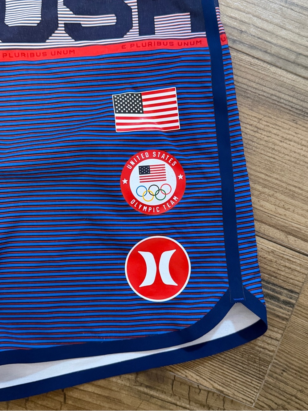 Hurley USA 🇺🇸 Olympic board shorts Black Waistband Label with White Print - Picture 4 of 10